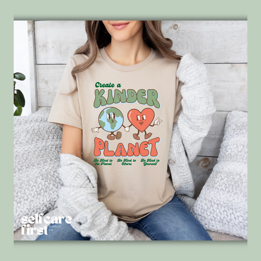 Create A Kinder Planet Relaxed Unisex T-shirt